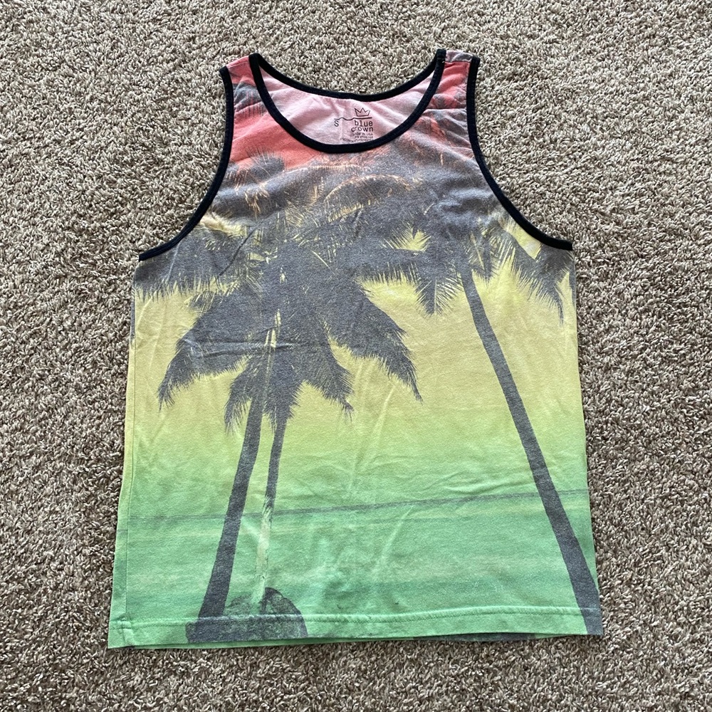 Men’s Blue Crown Tank Top